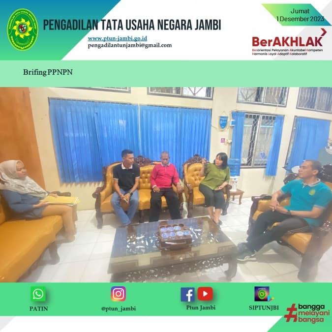 Brifing Kepada Tenaga PPNPN dan Petugas Keamanan