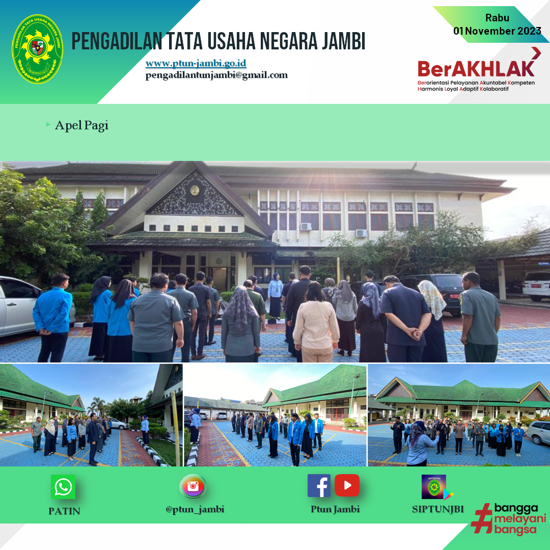 Apel Pagi PTUN Jambi 01 November 2023