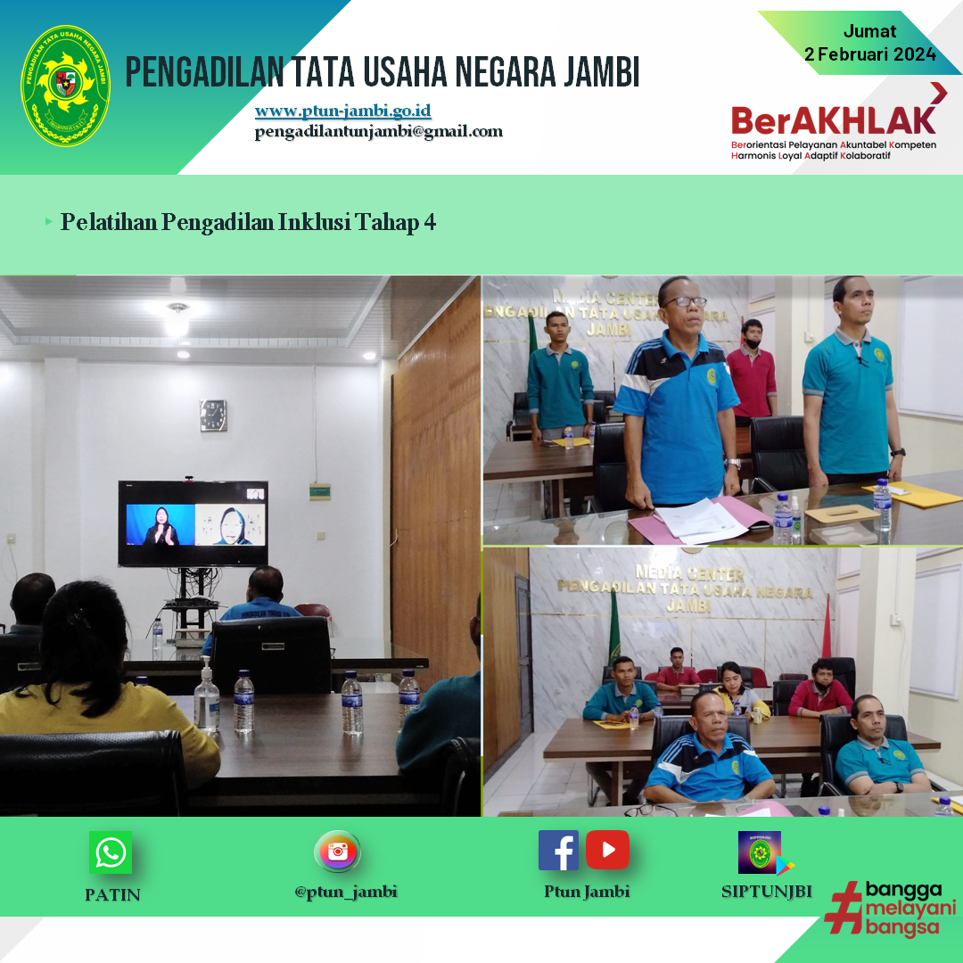 Pelatihan Pengadilan Inklusi Tahap 4