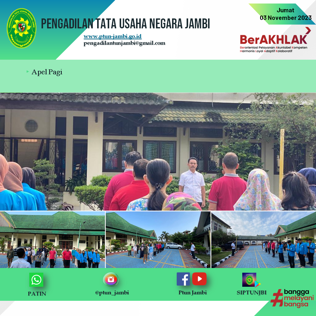 Apel Pagi PTUN Jambi 03 November 2023