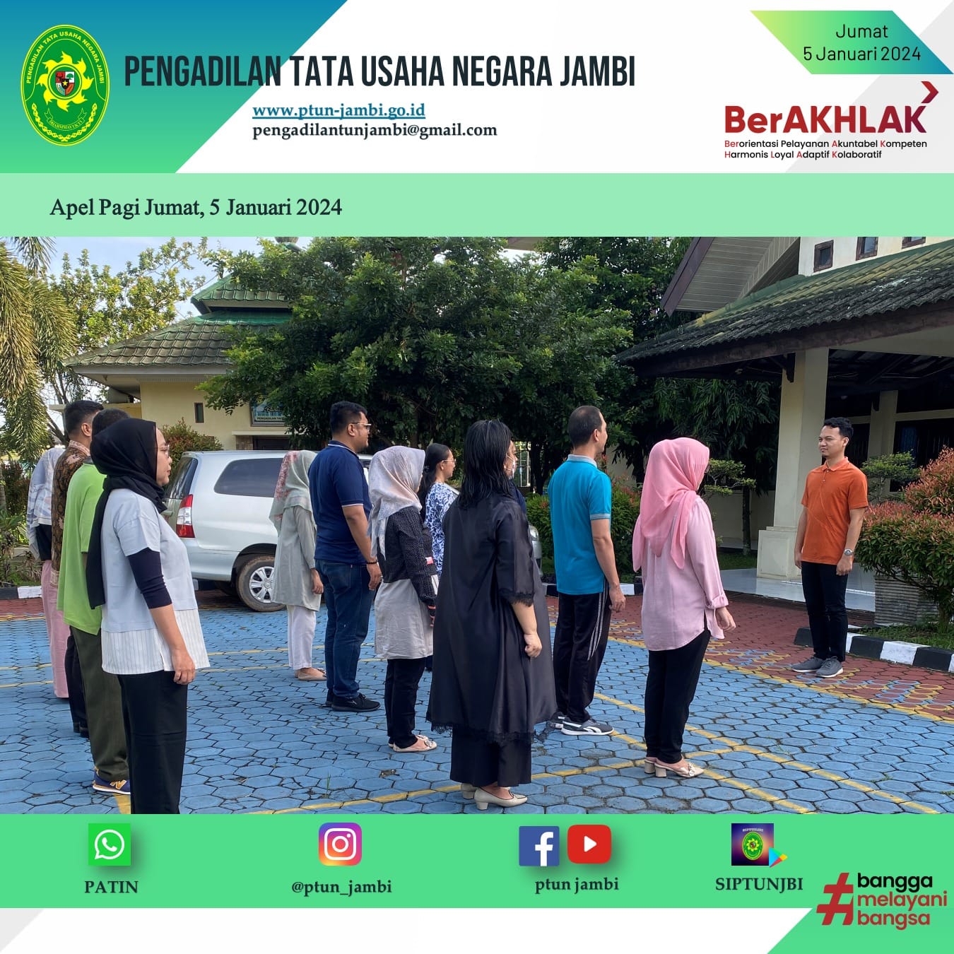 Apel Pagi PTUN Jambi 5 Januari 2024