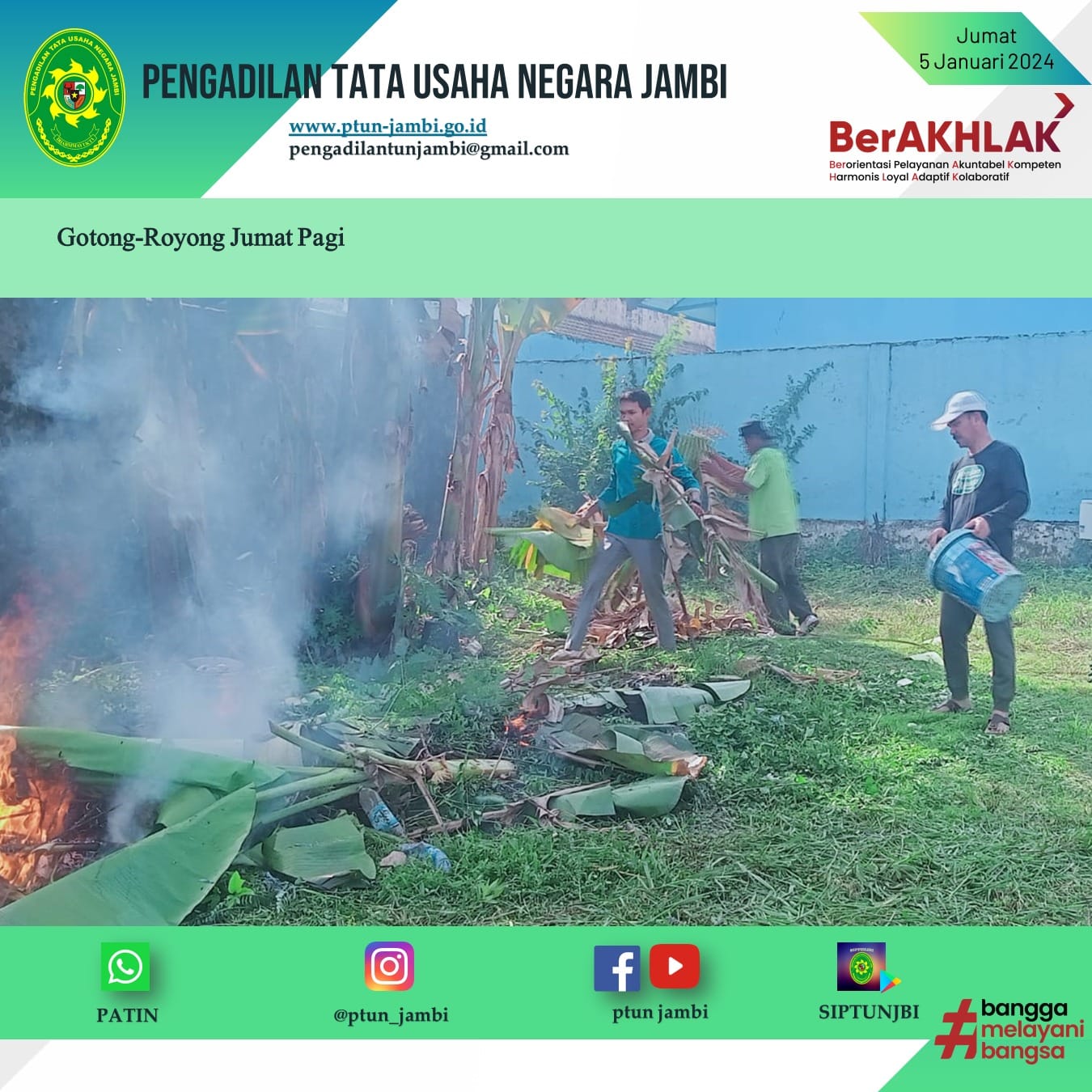 Kegiatan Gotong Royong 5 Januari 2024
