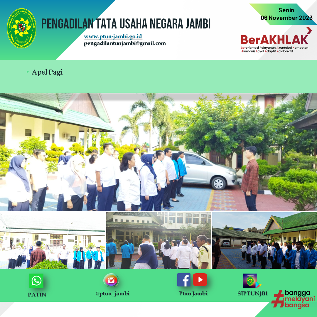 Apel Pagi PTUN Jambi 06 November 2023