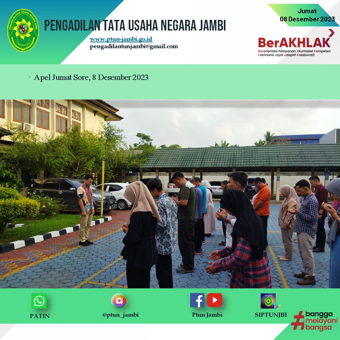 Apel Sore PTUN Jambi 08 Desember 2023