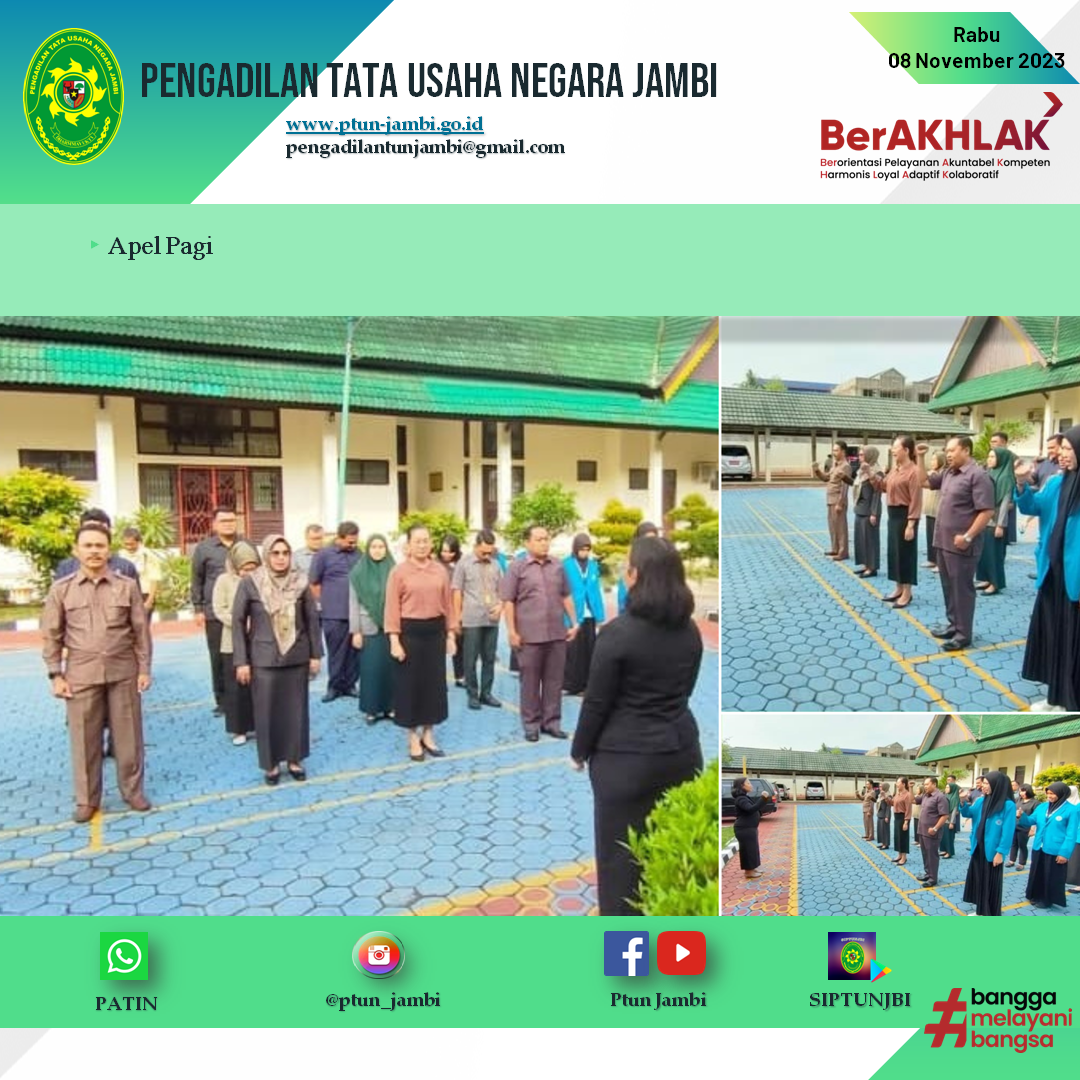 Apel Pagi PTUN Jambi 08 November 2023