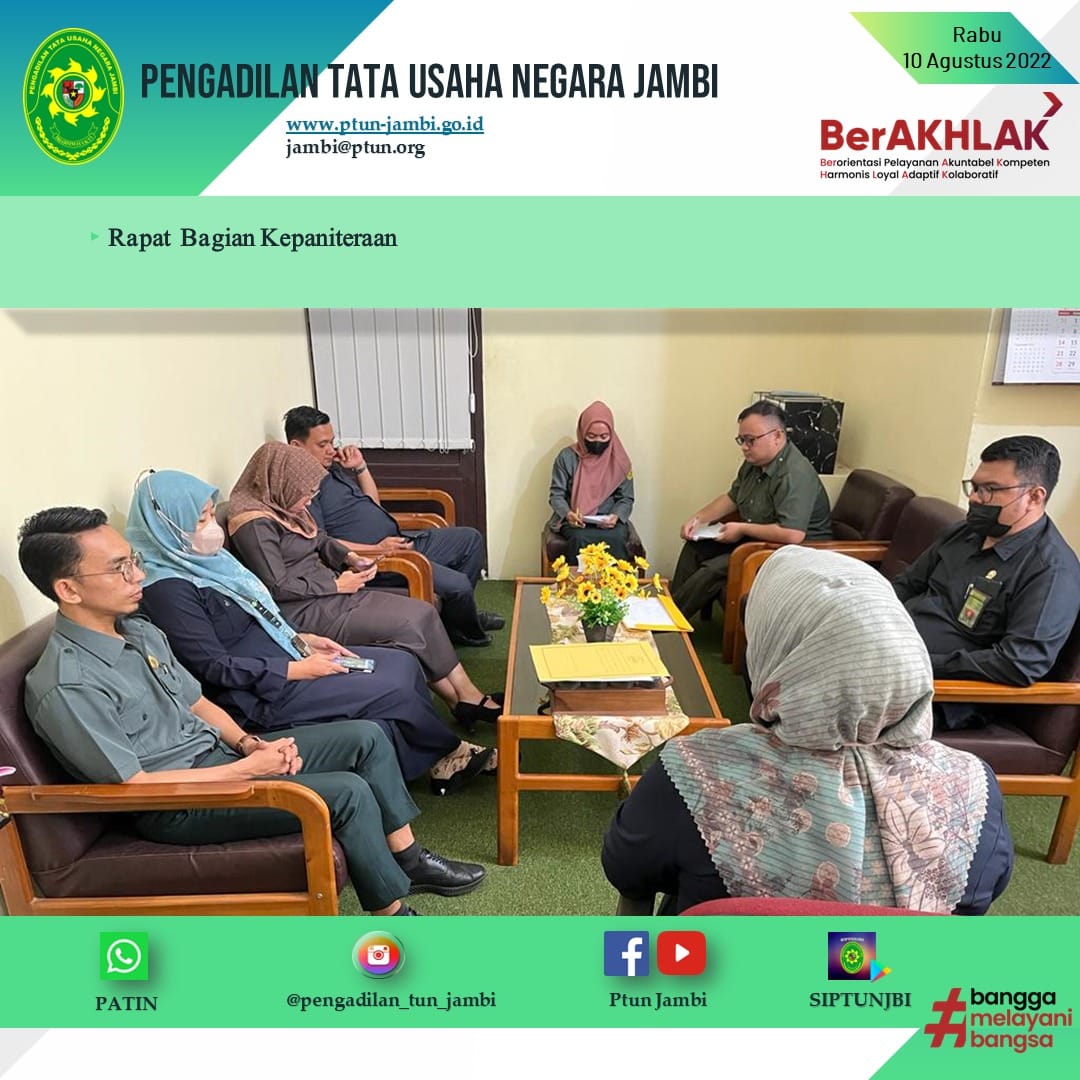 Rapat Kepaniteraan PTUN Jambi