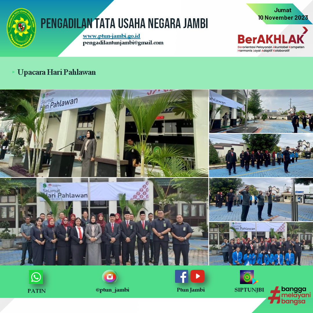 Upacara Memperingati Hari Pahlawan 10 November 2023