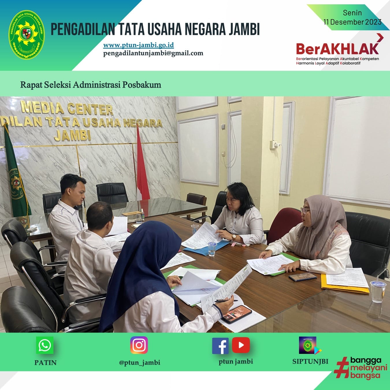 Rapat Seleksi Administrasi Posbakum