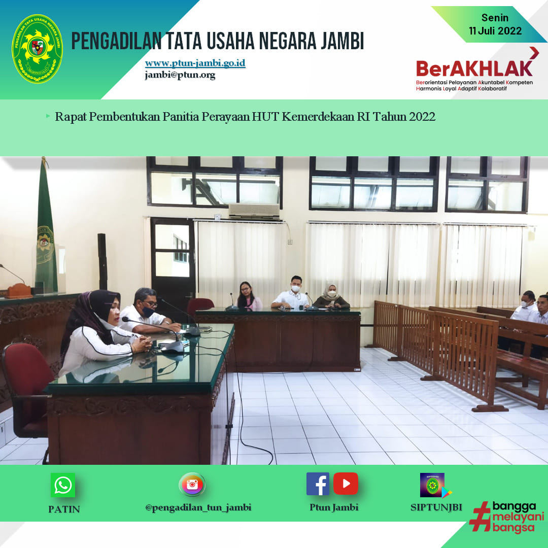 Rapat Pembahasan Perlombaan Menyambut Hari Kemerdekaan RI Tahun 2022