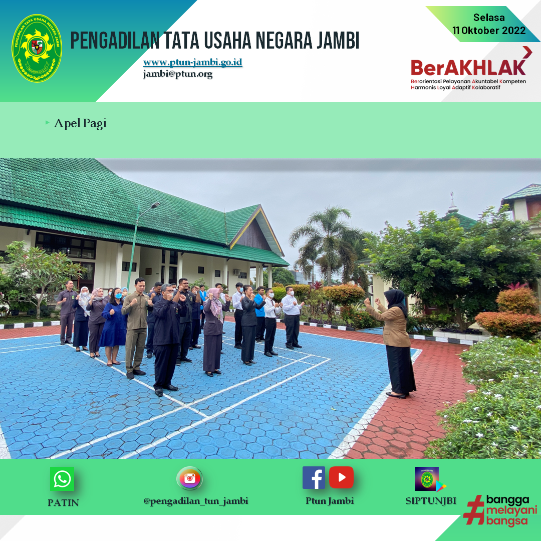 Apel Pagi PTUN Jambi 11 Oktober 2022