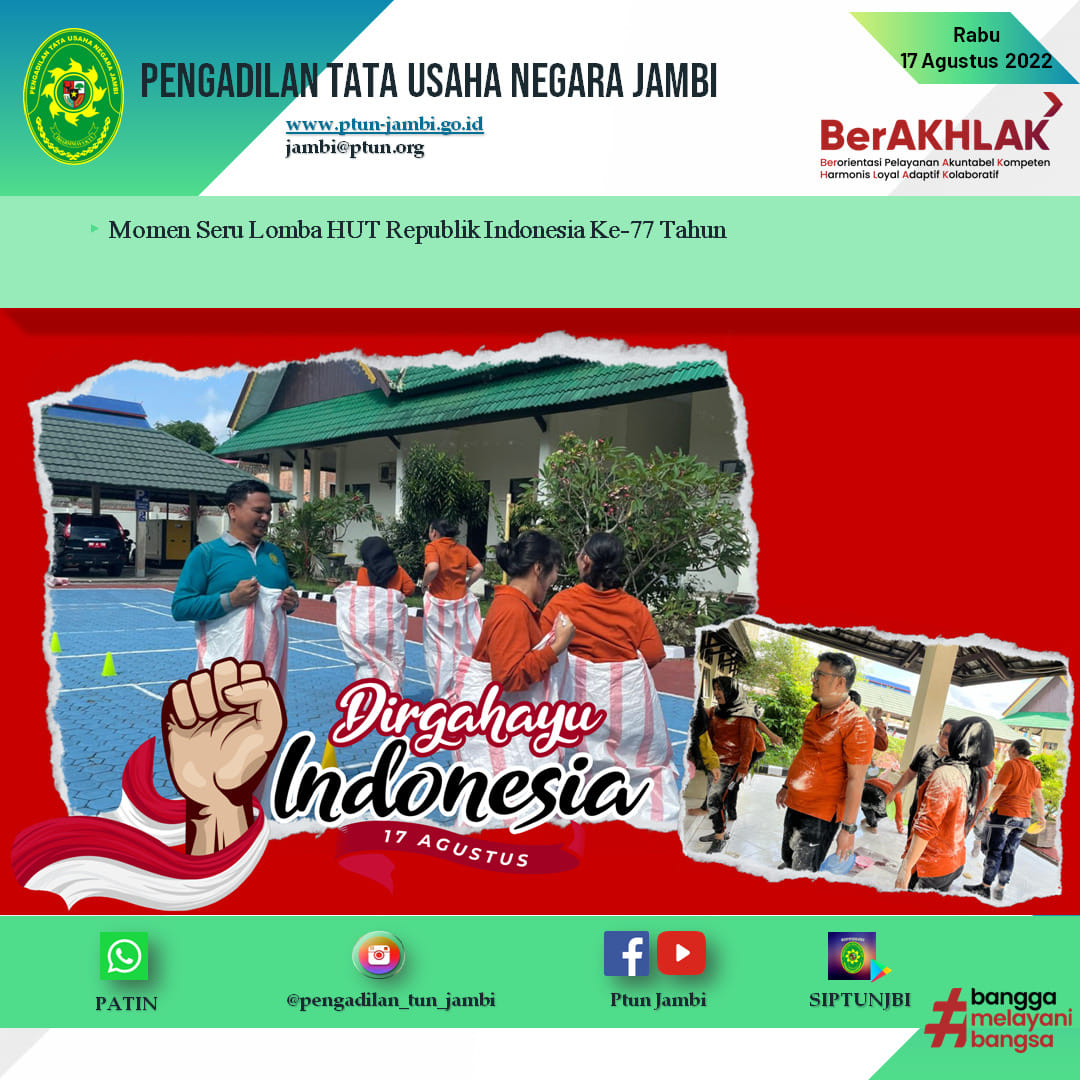 Perlombaan Menyambut Perayaan Hari Kemerdekaan