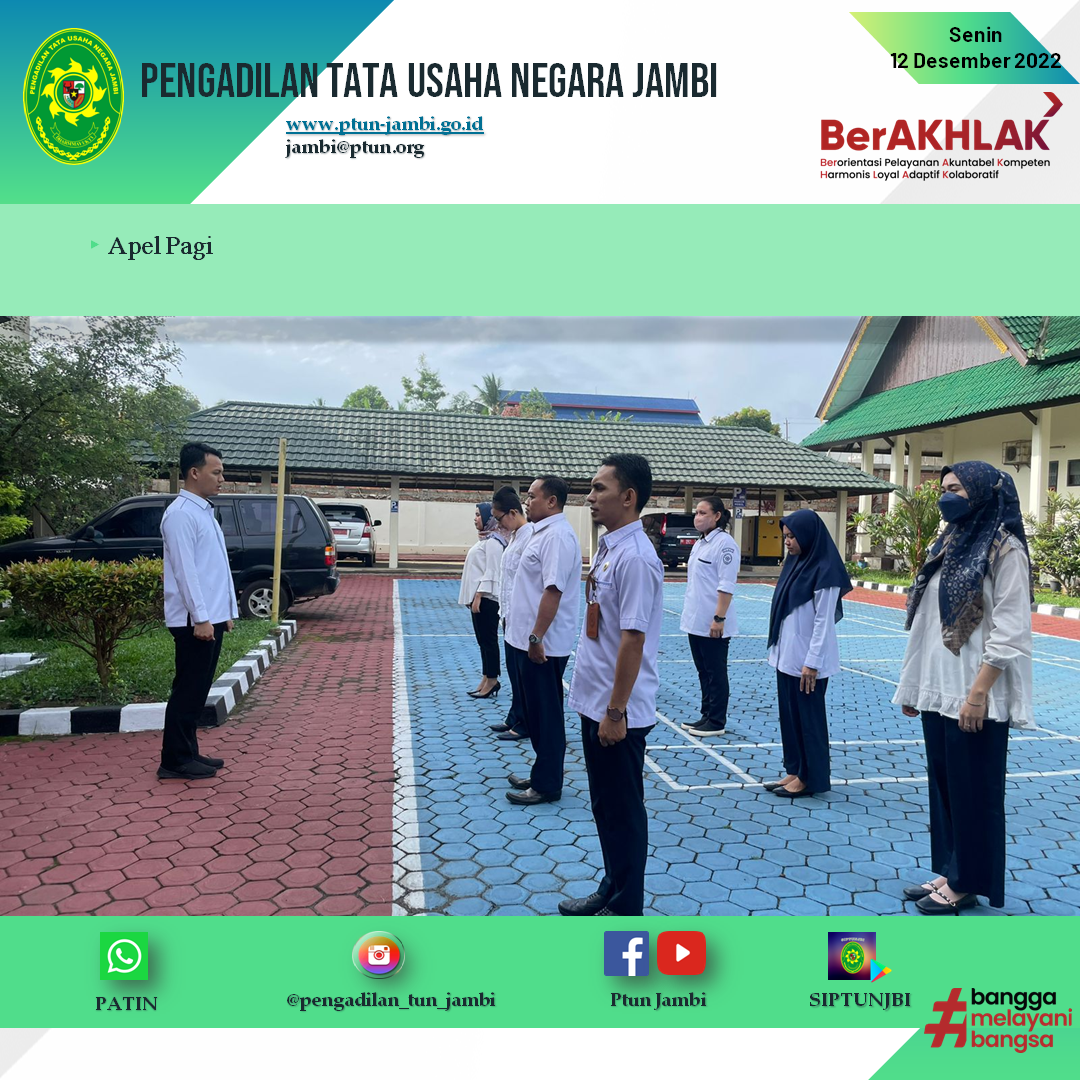 Apel Pagi PTUN Jambi 12 Desember 2022