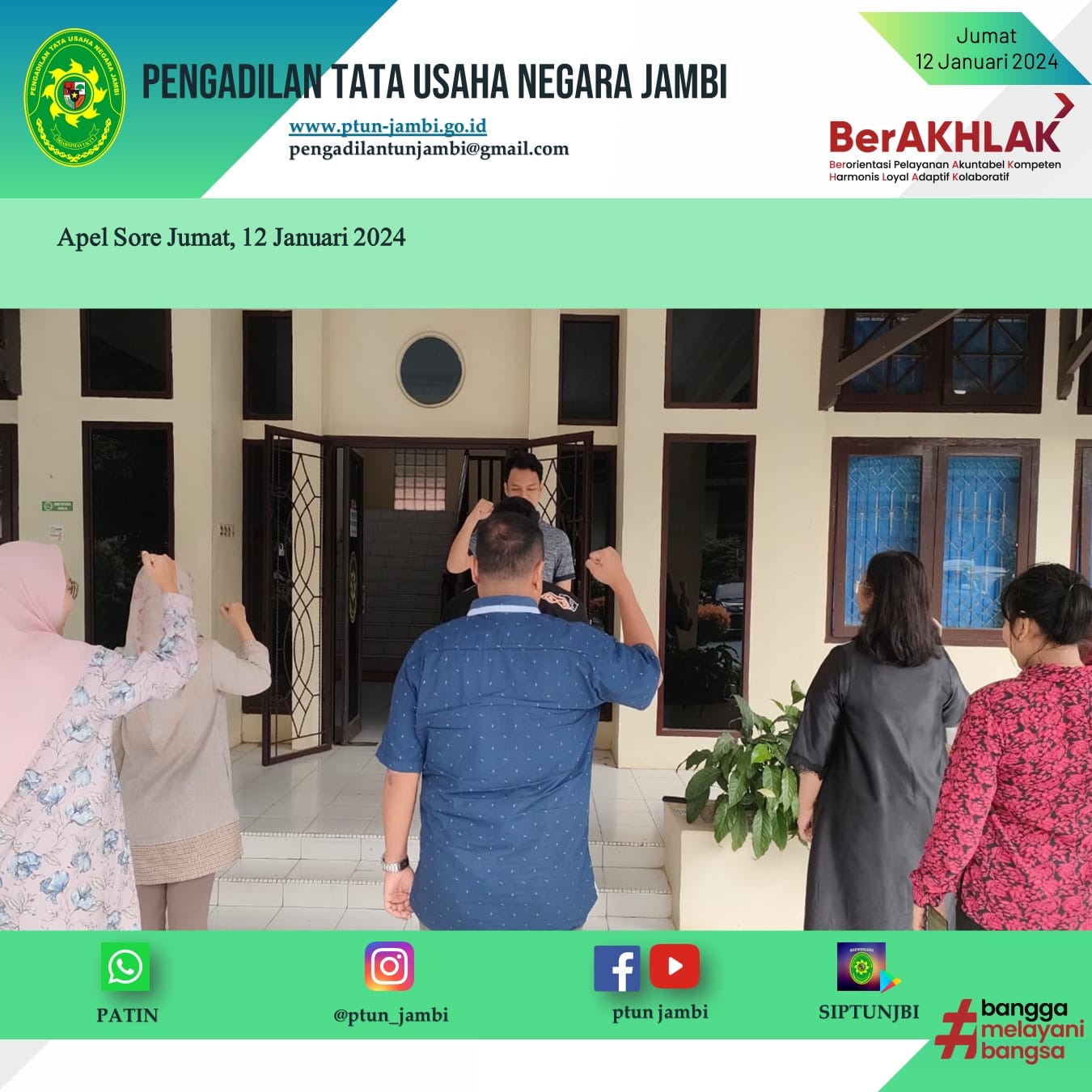 Apel Sore PTUN Jambi 12 Januari 2024