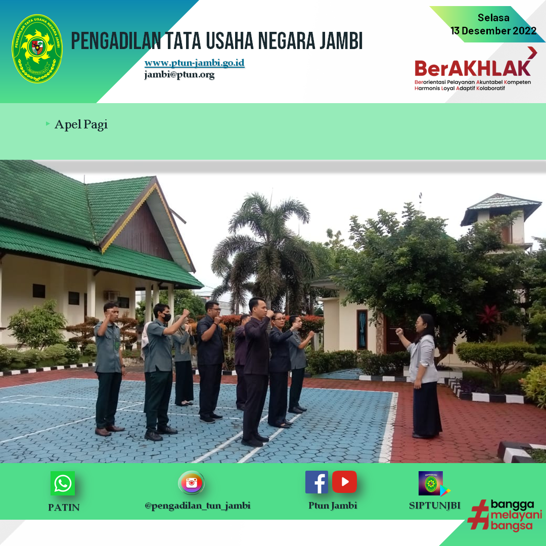 Apel Pagi PTUN Jambi 13 Desember 2022