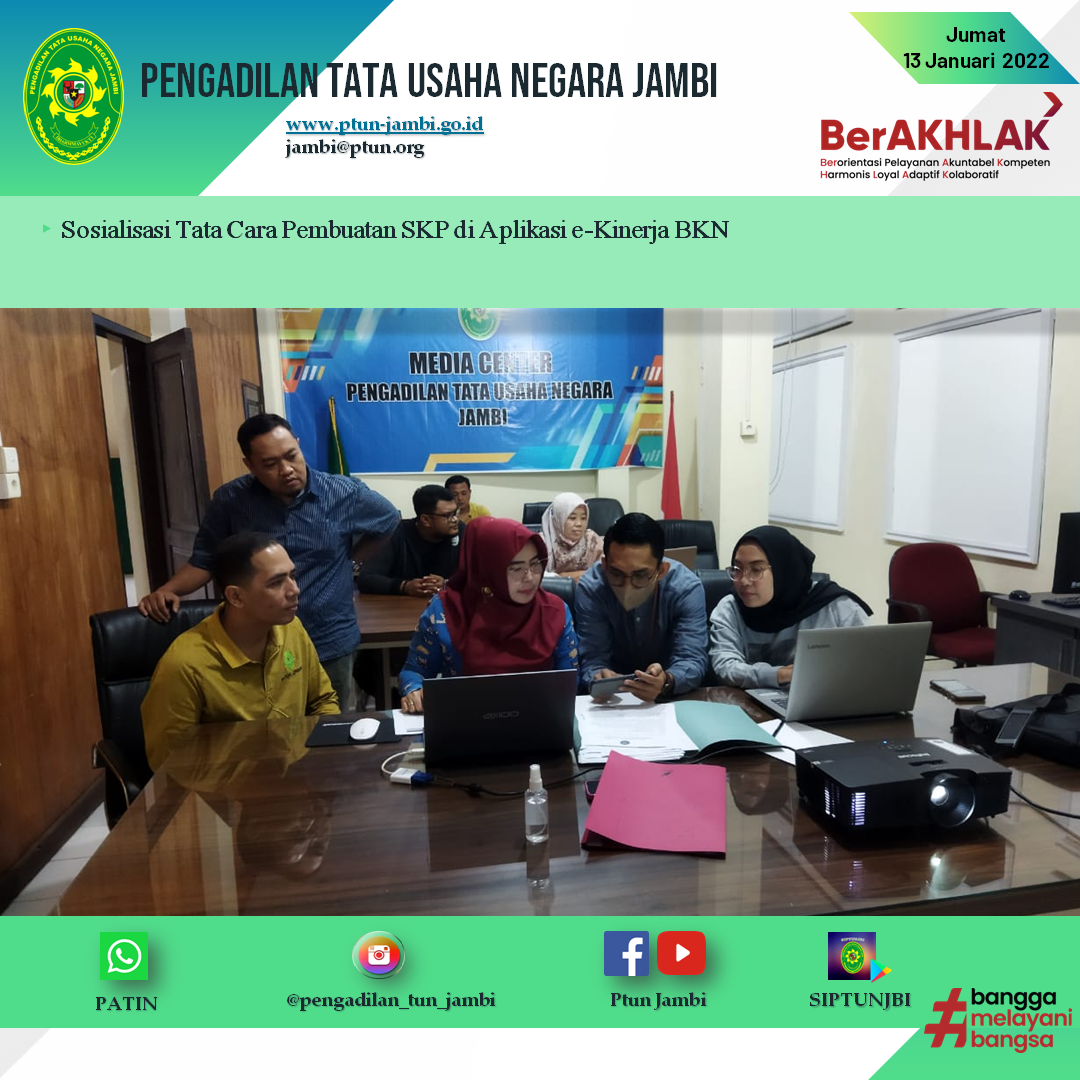 Sosialisasi Tata Cara Pembuatan SKP Di Aplikasi E-Kinerja BKN