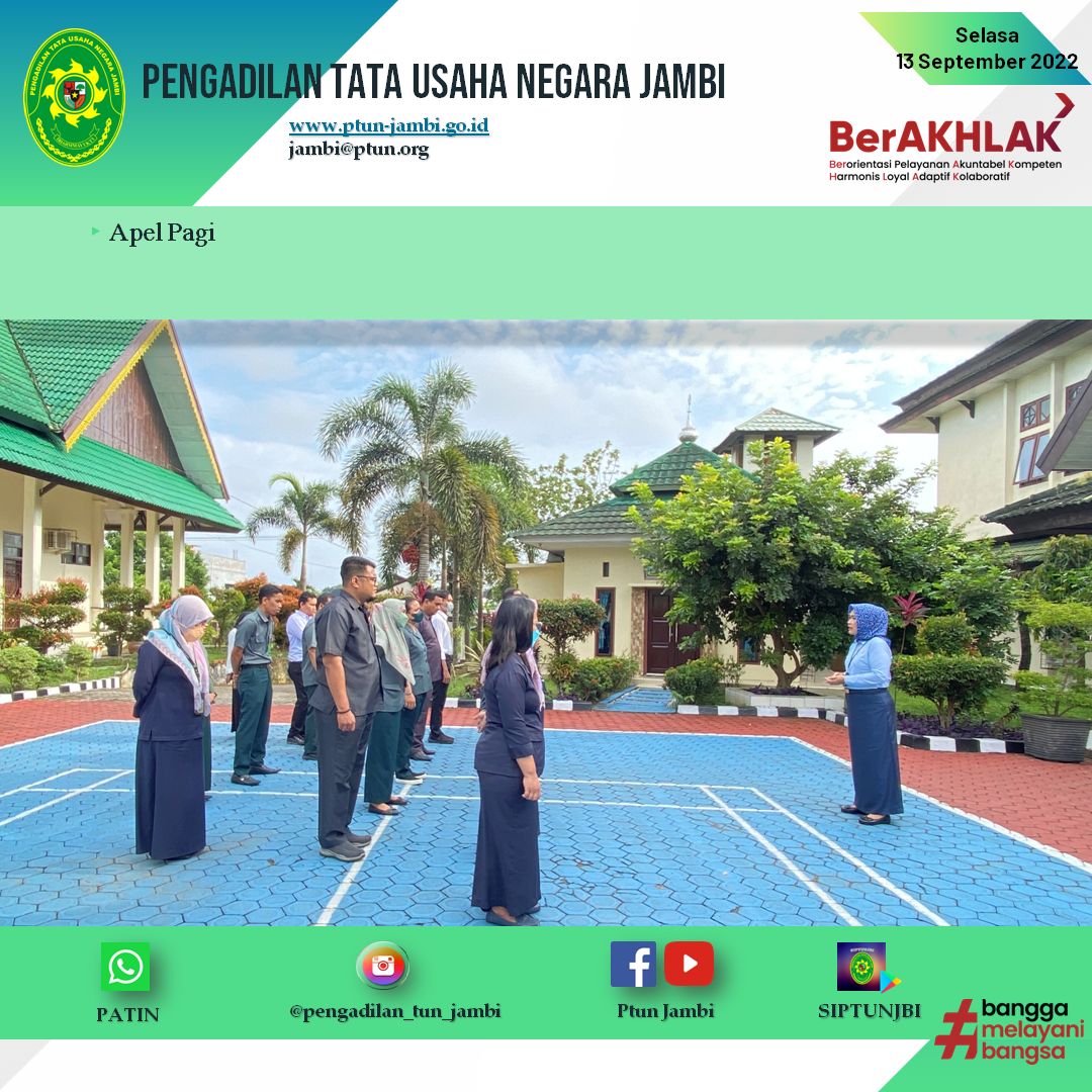 Apel Pagi PTUN Jambi 13 September 2022