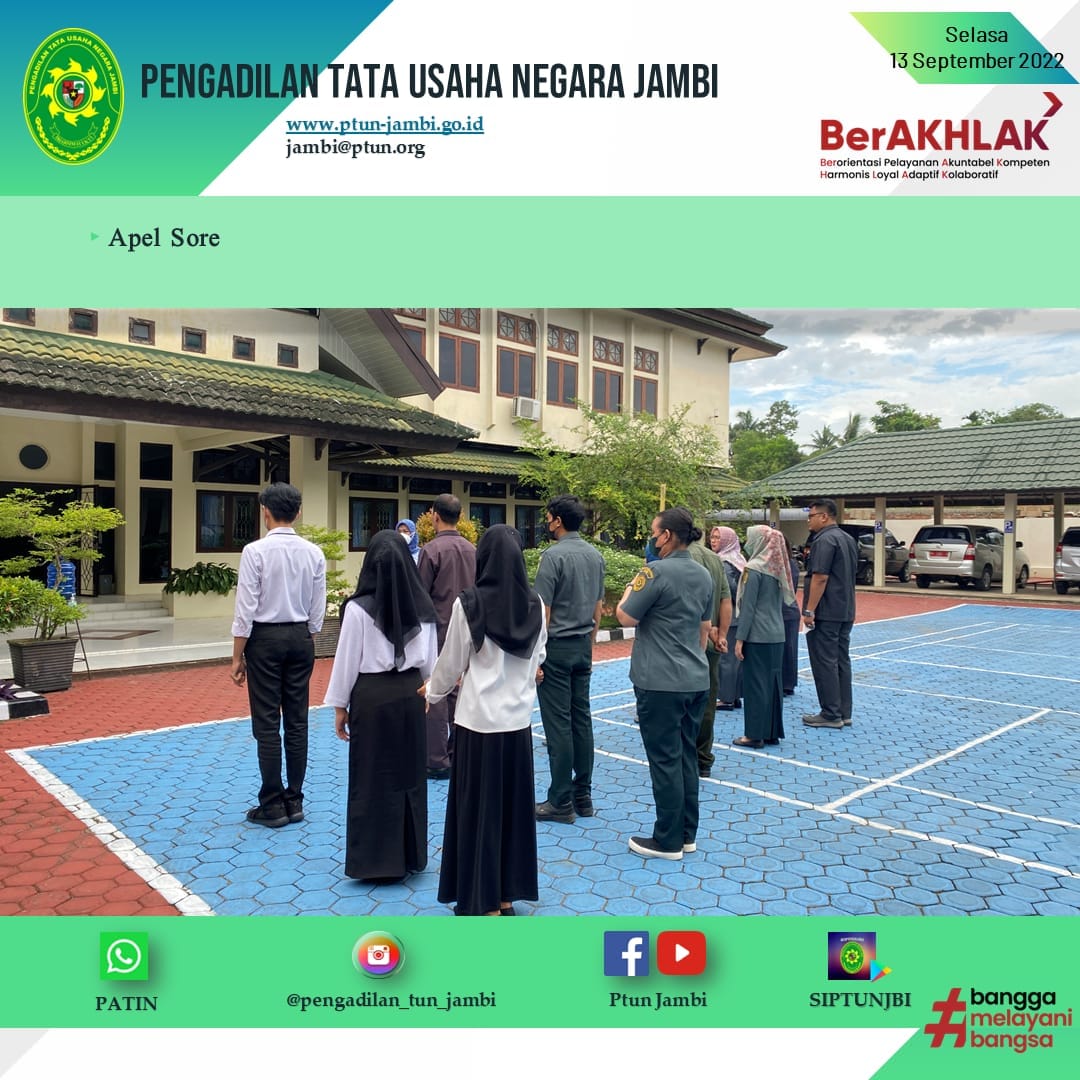 Apel Sore PTUN Jambi 13 September 2022
