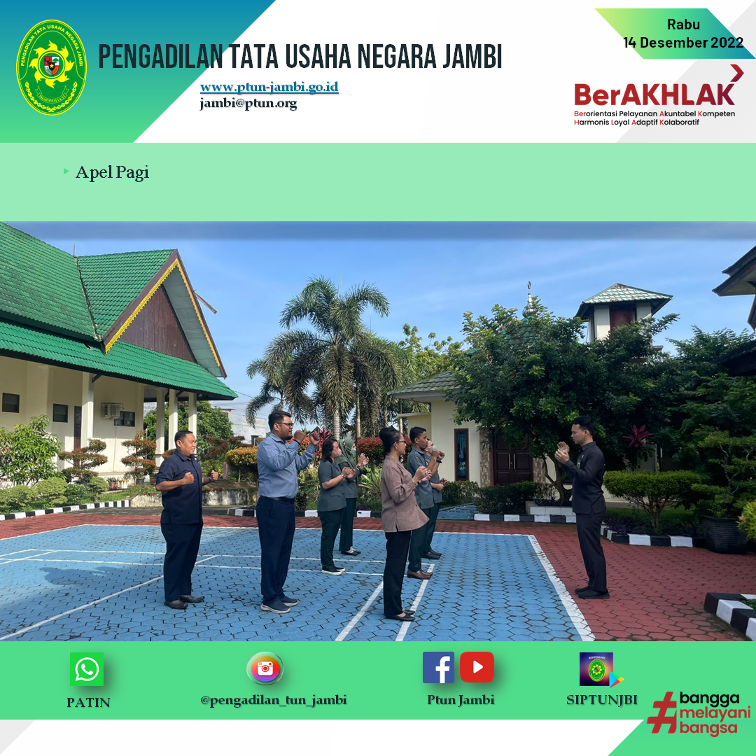 Apel Pagi PTUN Jambi 14 Desember 2022