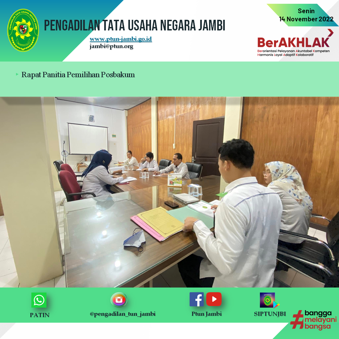 Rapat Panitia Pemilihan Posbakum TA 2023