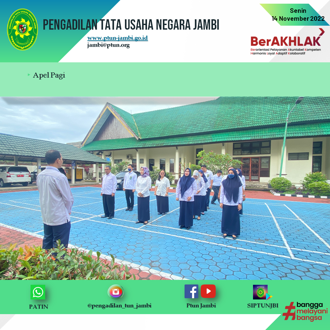 Apel Pagi PTUN Jambi 14 November 2022