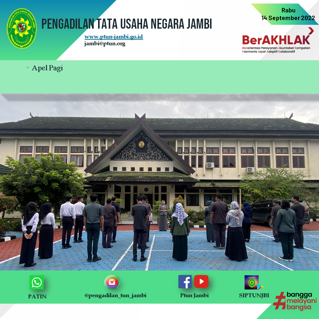 Apel Pagi PTUN Jambi 14 September 2022