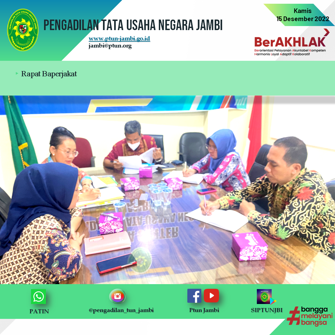 Rapat Baperjakat PTUN Jambi
