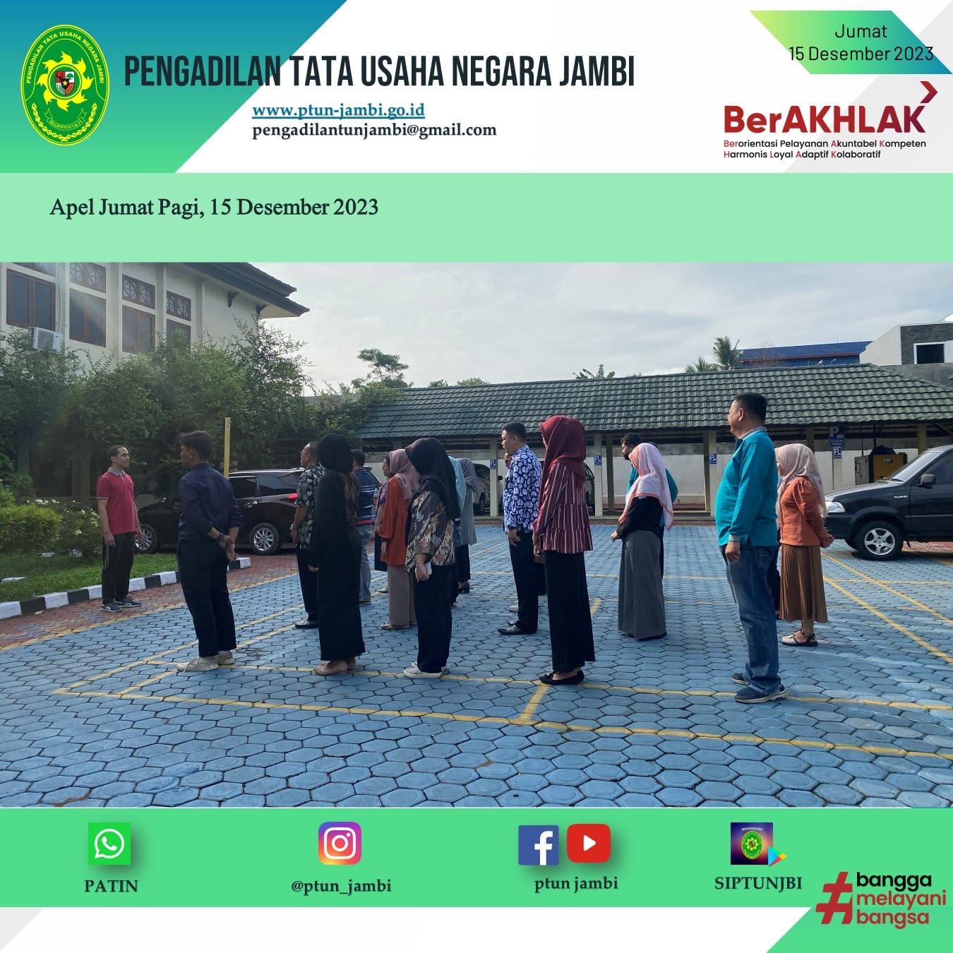 Apel Pagi PTUN Jambi 15 Desember 2023