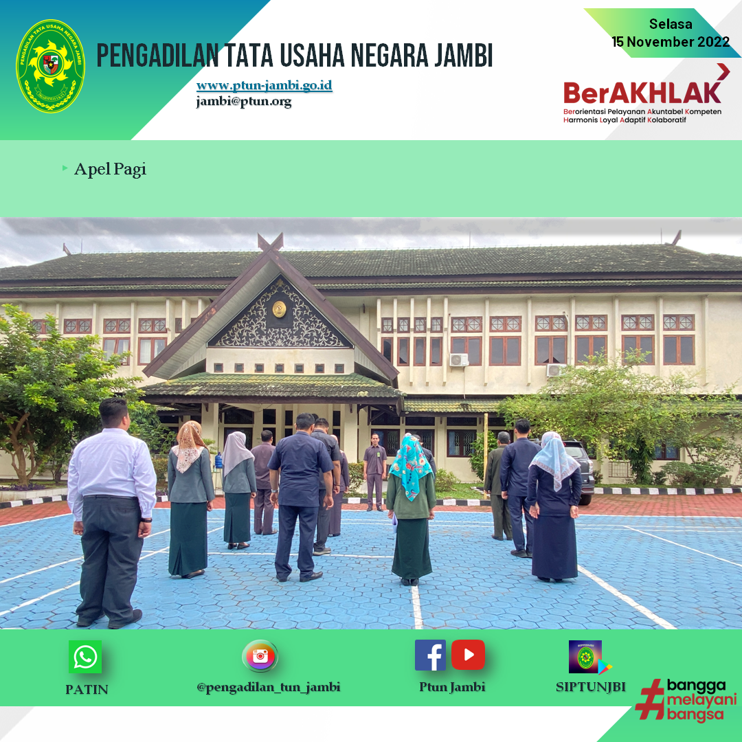 Apel Pagi PTUN Jambi 15 November 2022
