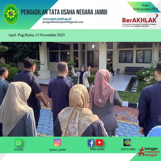 Apel Pagi PTUN Jambi 15 November 2023