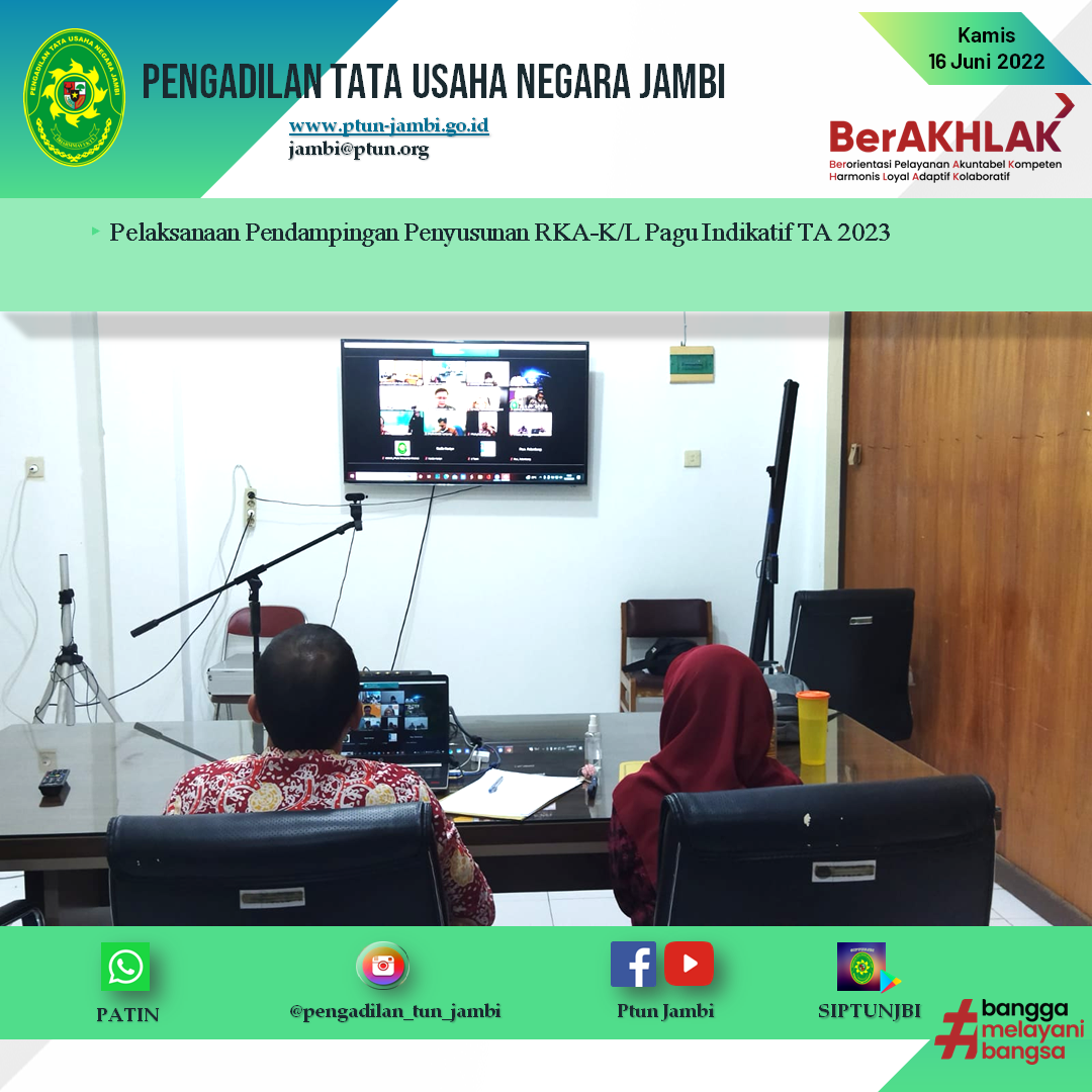 Pelaksanaan Pendampingan Penyusunan RKA-K/L Pagu Indikatif TA 2023