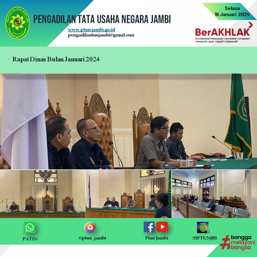 Rapat Dinas Bulan Januari 2024