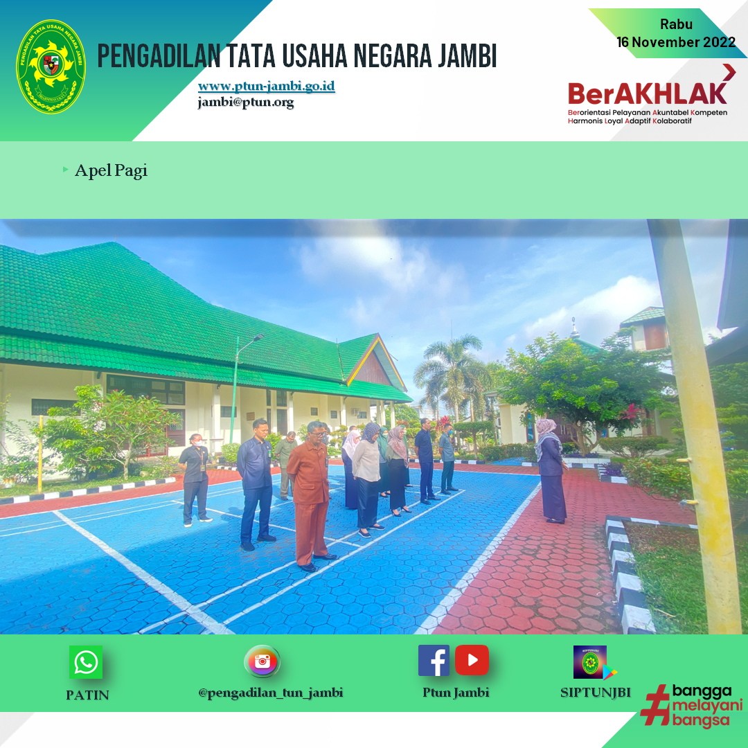 Apel Pagi PTUN Jambi 16 November 2022