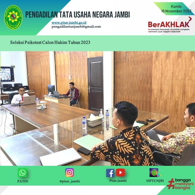 Seleksi Psikotes Calon Hakim Tahun 2023