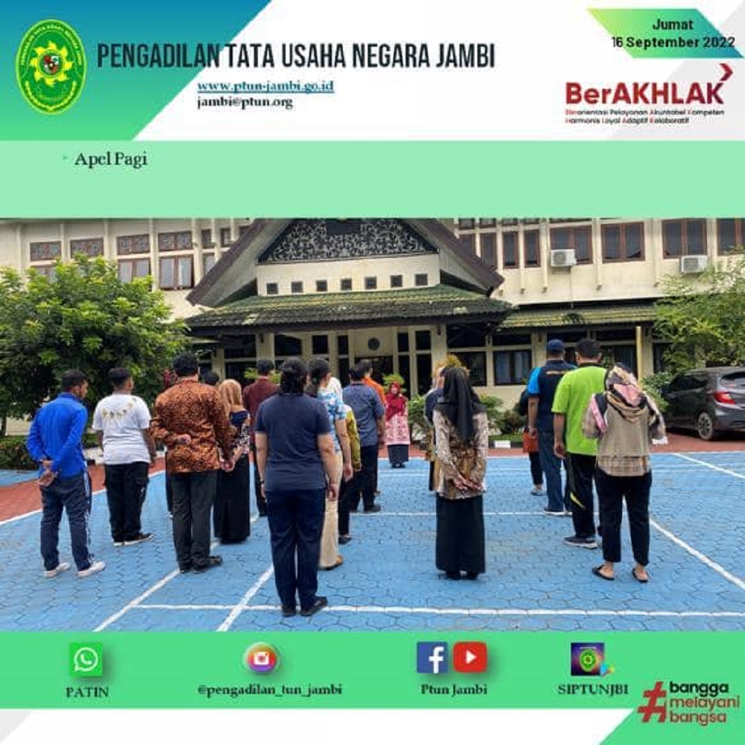 Apel Pagi PTUN Jambi 16 September 2022