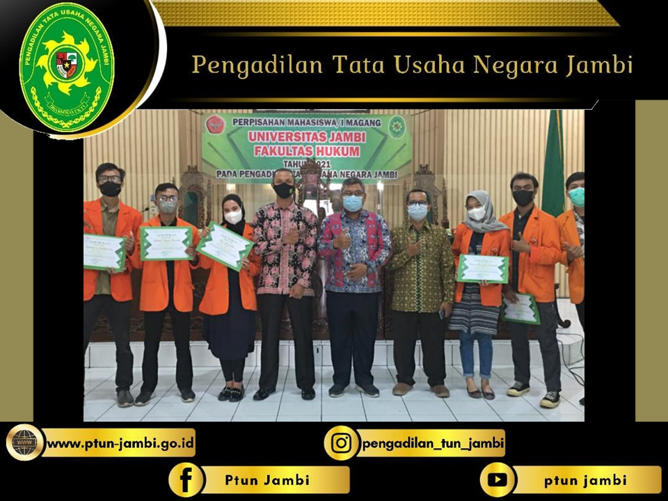 Perpisahan Mahasiswa Magang Fakultas Hukum Universitas Jambi