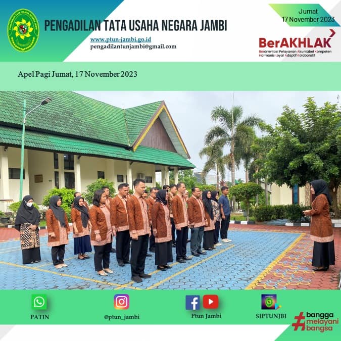 Apel Pagi PTUN Jambi 17 November 2023