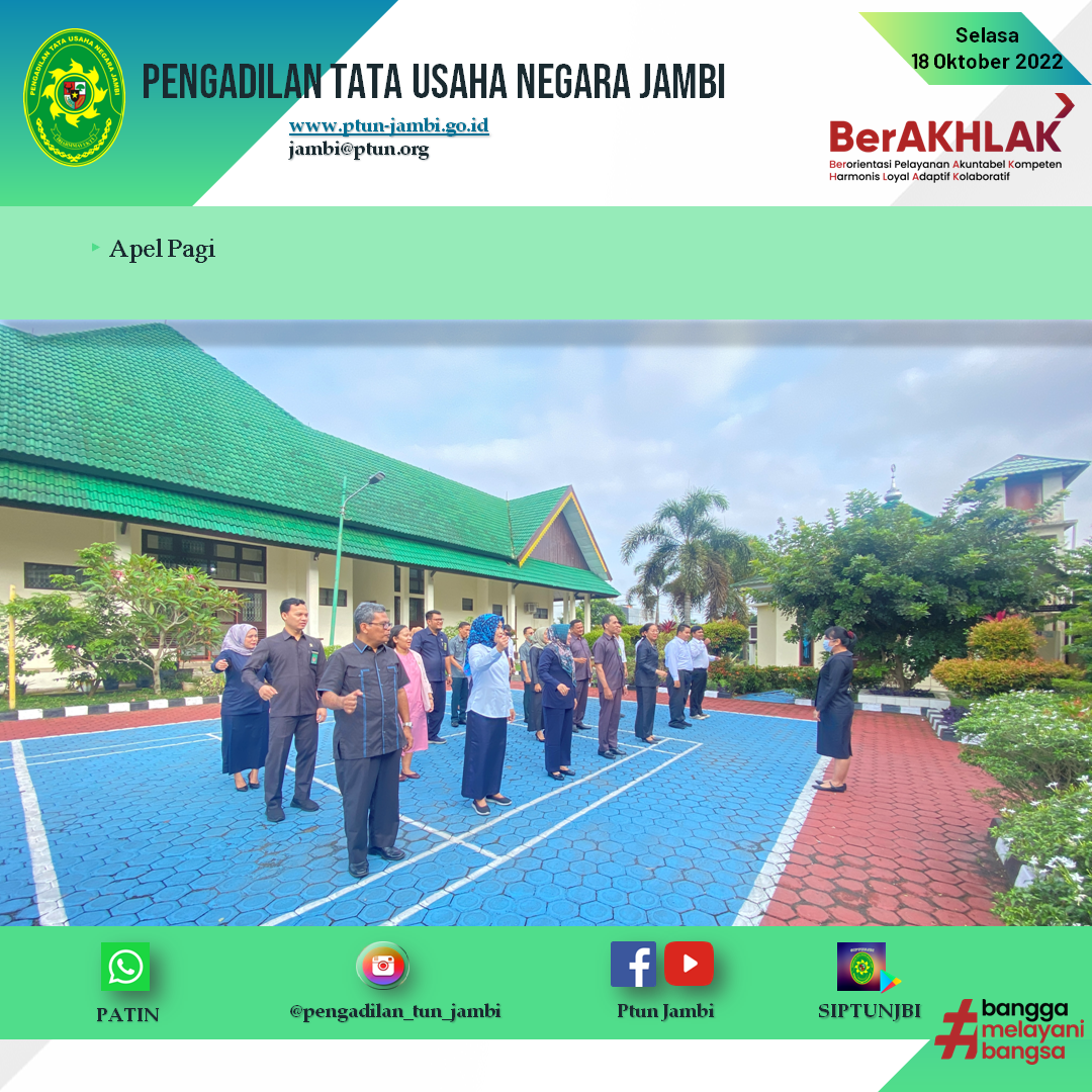 Apel Pagi PTUN Jambi 18 Oktober 2022