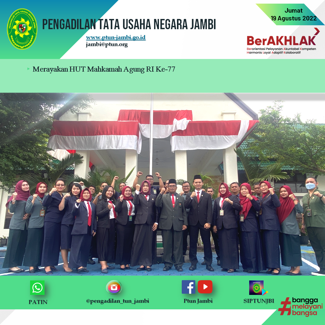 Perayaan Hari Ulang Tahun MAHKAMAH AGUNG RI Ke-77