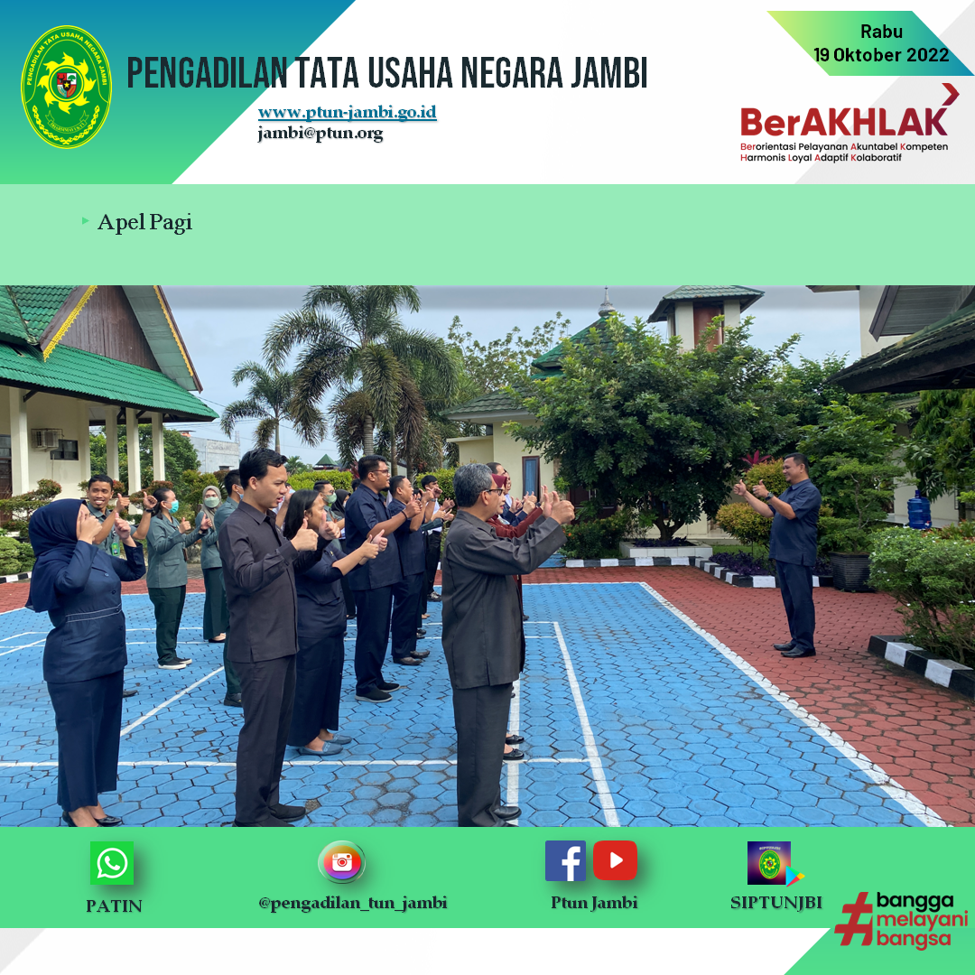 Apel Pagi PTUN Jambi 19 Oktober 2022