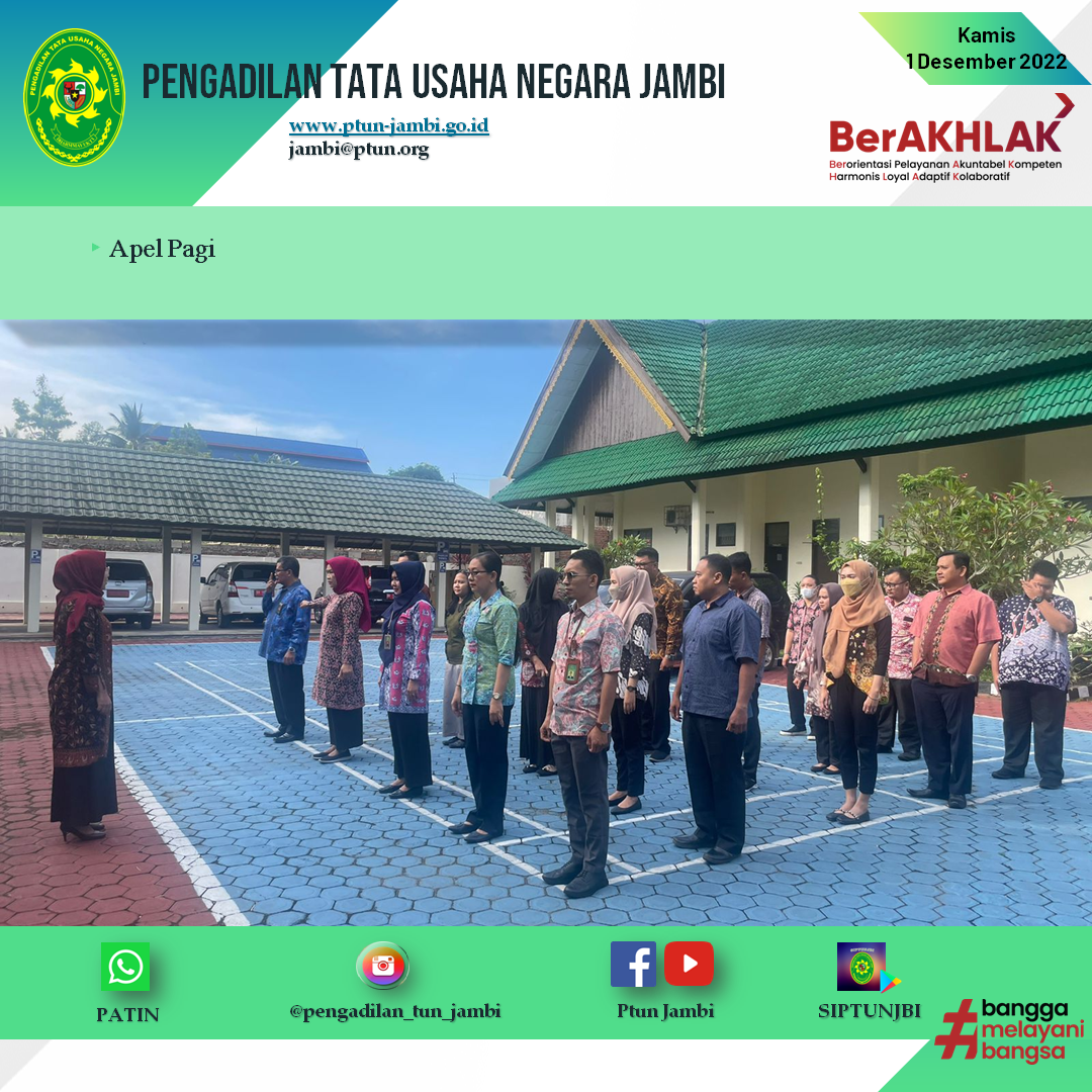 Apel Pagi PTUN Jambi 1 Desember 2022