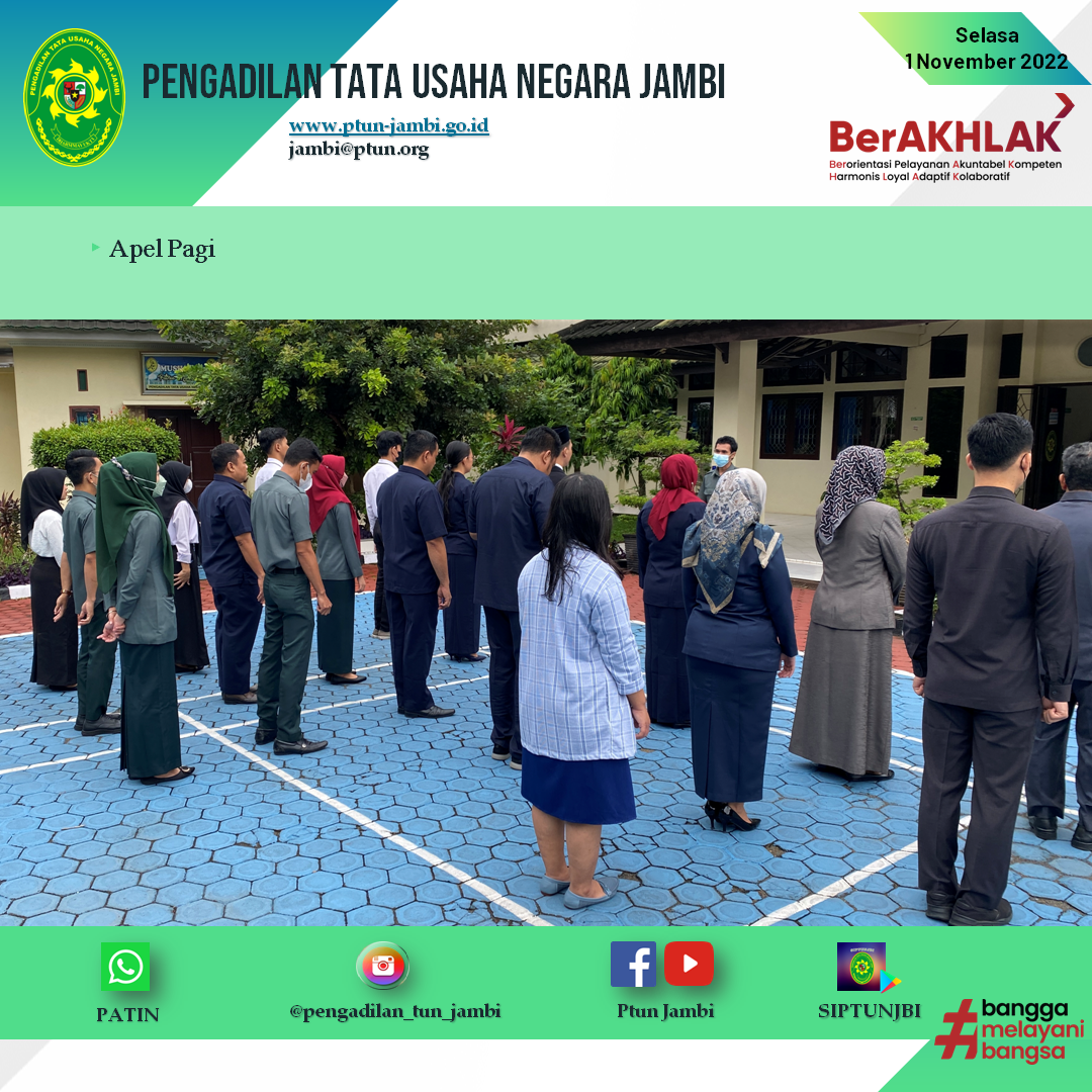 Apel Pagi PTUN Jambi 1 November 2022