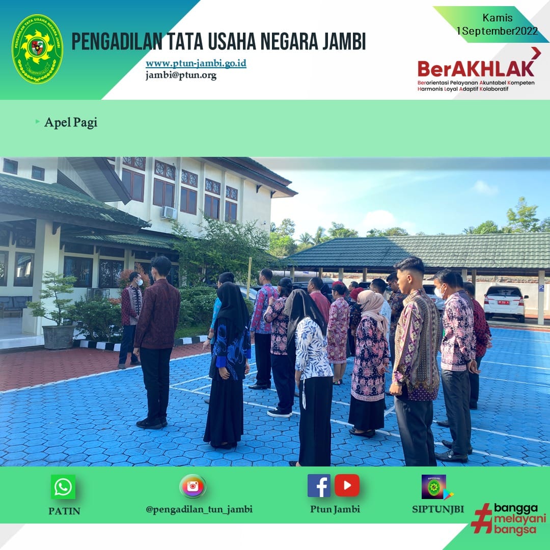 Apel Pagi PTUN Jambi 1 September 2022