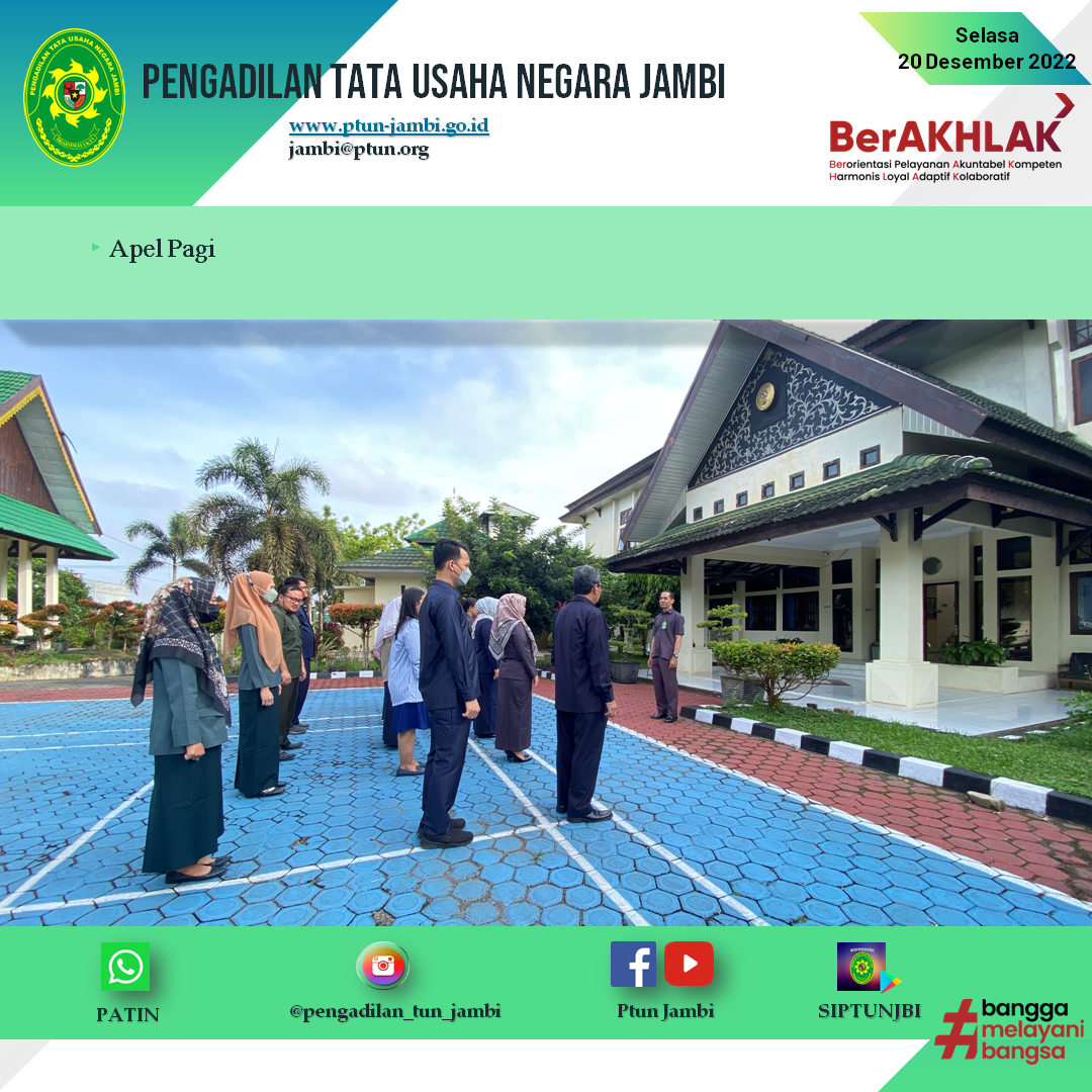 Apel Pagi PTUN Jambi 20 Desember 2022