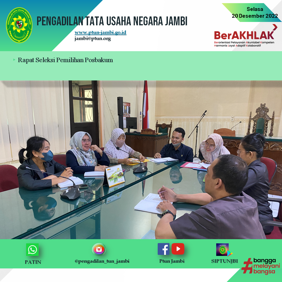 Rapat Keputusan Final Pemilihan Posbakum TA 2023