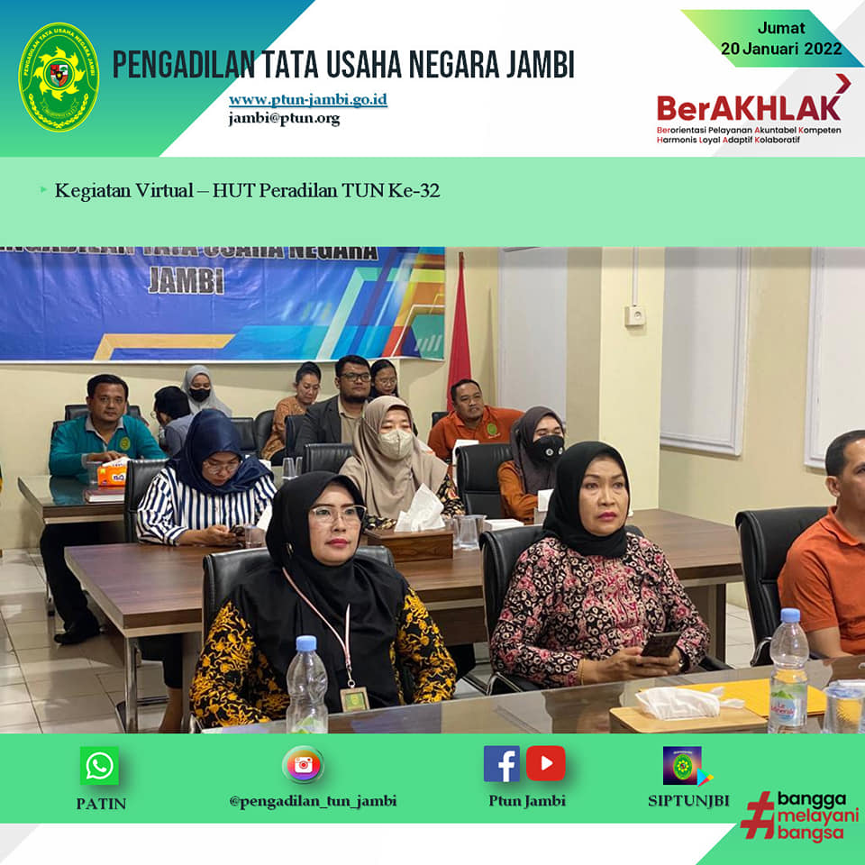 Refleksi Peradilan Tata Usaha Negara dalam Rangka Ulang Tahun Peradilan TUN ke-32