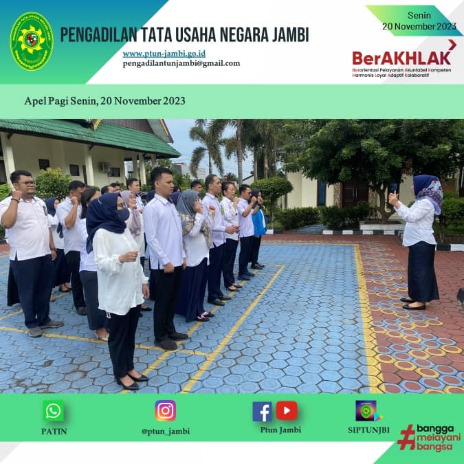 Apel Pagi PTUN Jambi 20 November 2023
