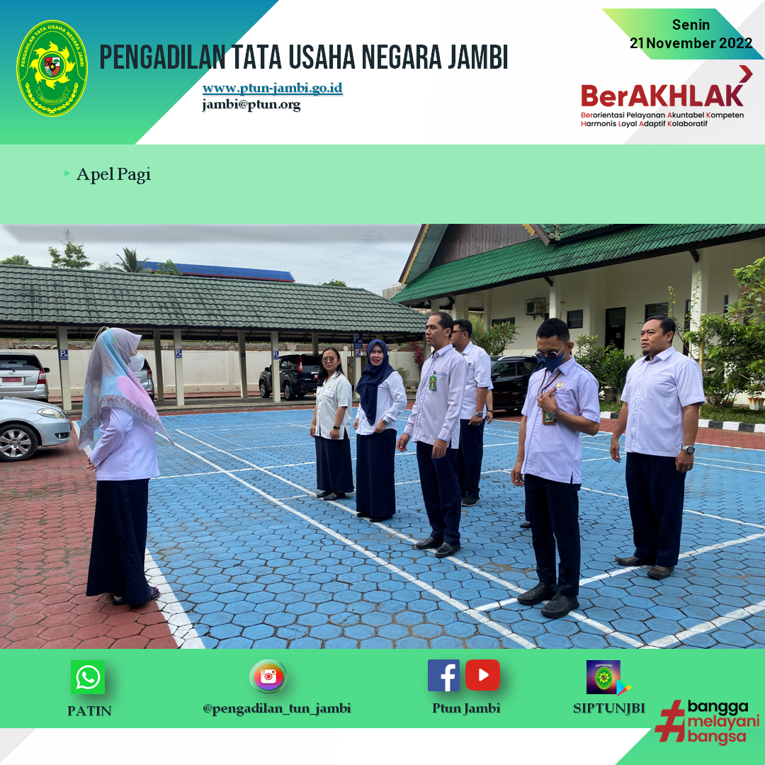 Apel Pagi PTUN Jambi 21 November 2022