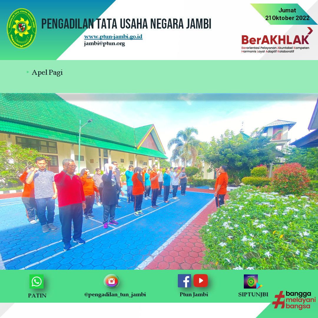 Apel Pagi PTUN Jambi 21 Oktober 2022