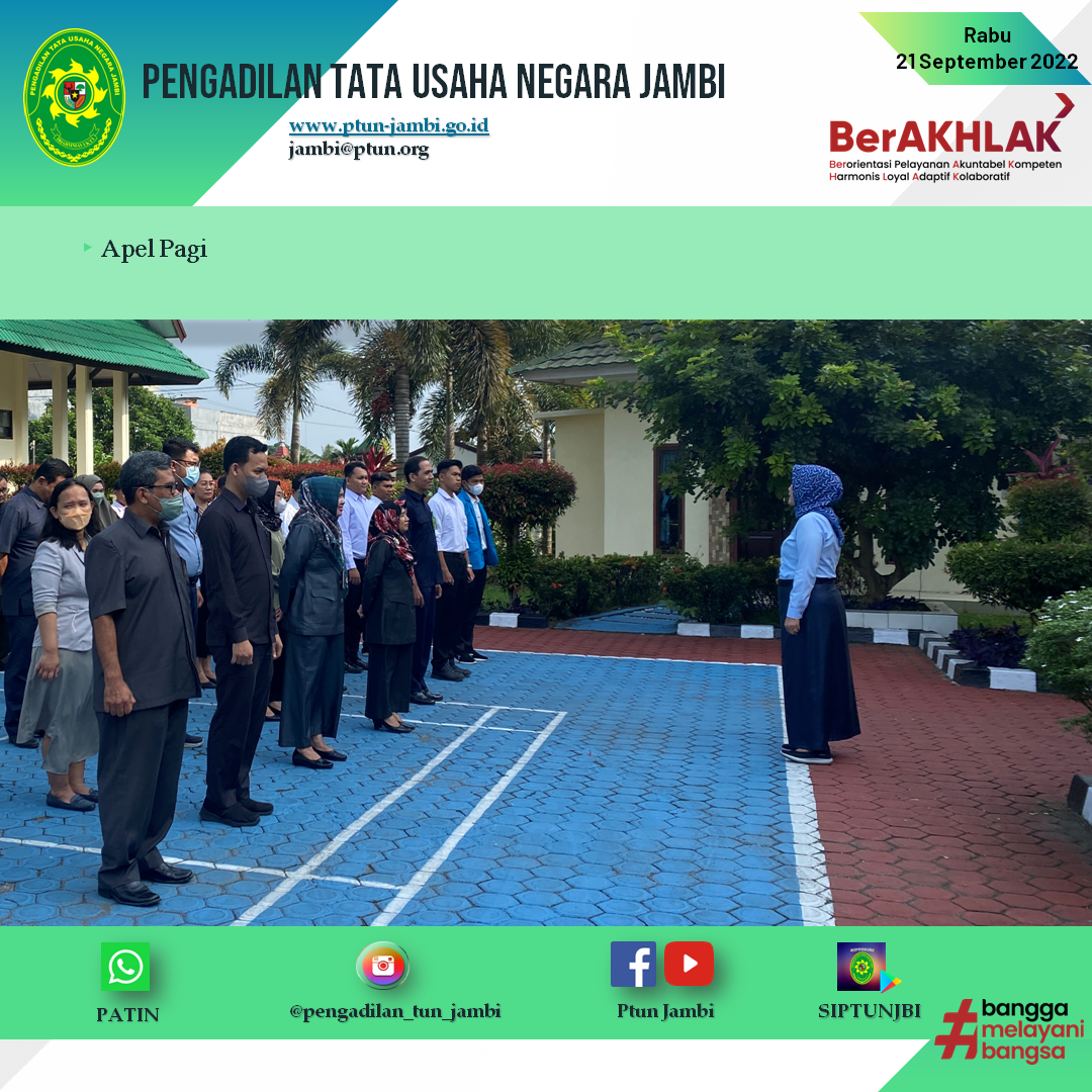 Apel Pagi PTUN Jambi 21 September 2022