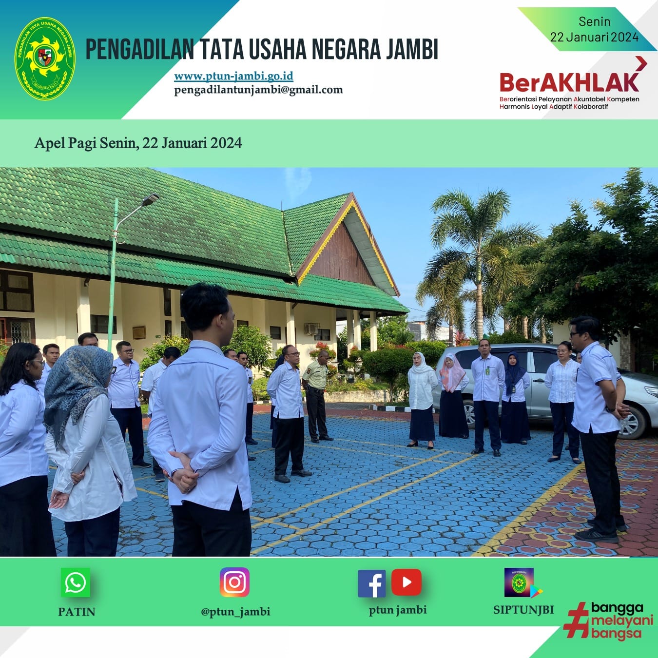 Apel Pagi PTUN Jambi 22 Januari 2024